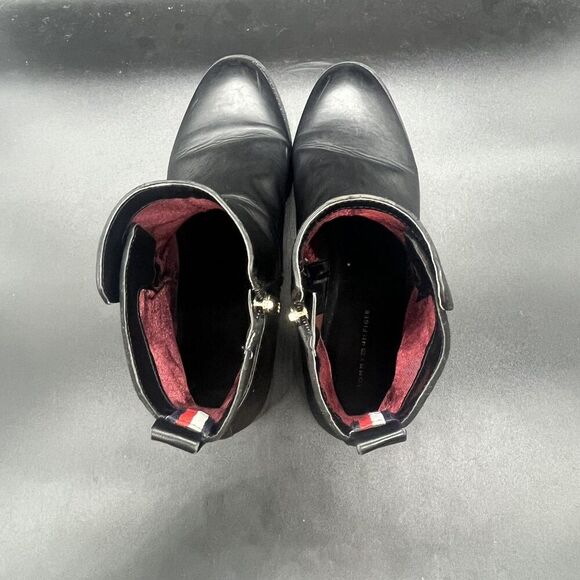 Tommy Hilfiger Isleen black chelsea ankle boot womens 10M - Picture 6 of 9